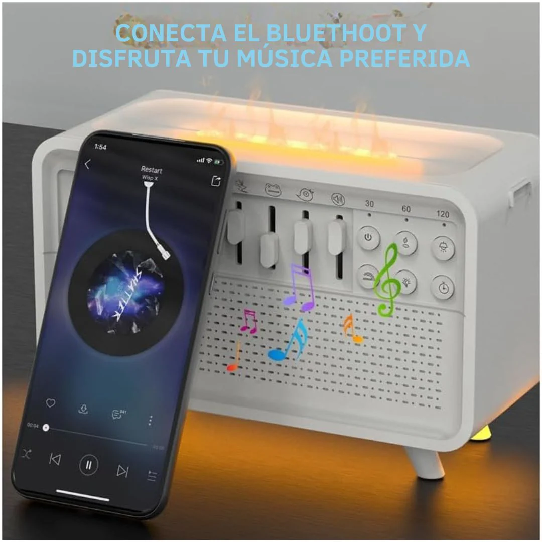 Humidificador con Altavoz de Ruido Blanco